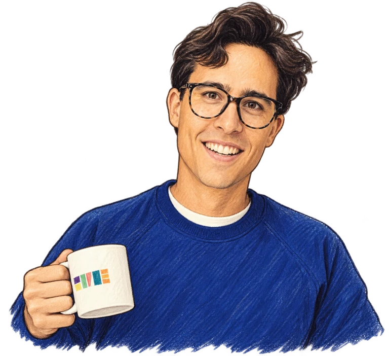 An illustration of Randy Hereman, founder of Product Brain